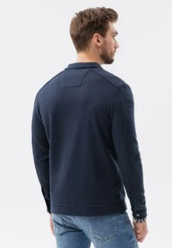 Zippered Without A Hood - Sudadera Con Cremallera - Navy -Solid Ventas 03eef87e55644db3a67e475e276a57b8