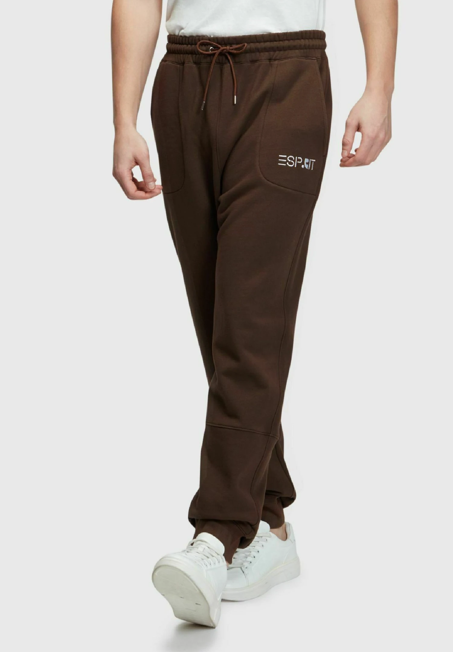 ESPRIT Colourblock - Pantalones Deportivos - Dark Brown 3 ESPRIT Colourblock - Pantalones Deportivos - Dark Brown
