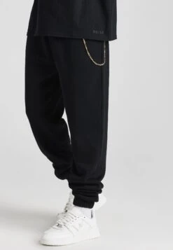 SikSilk Loose Fit Chain- Pantalones Deportivos - Black
