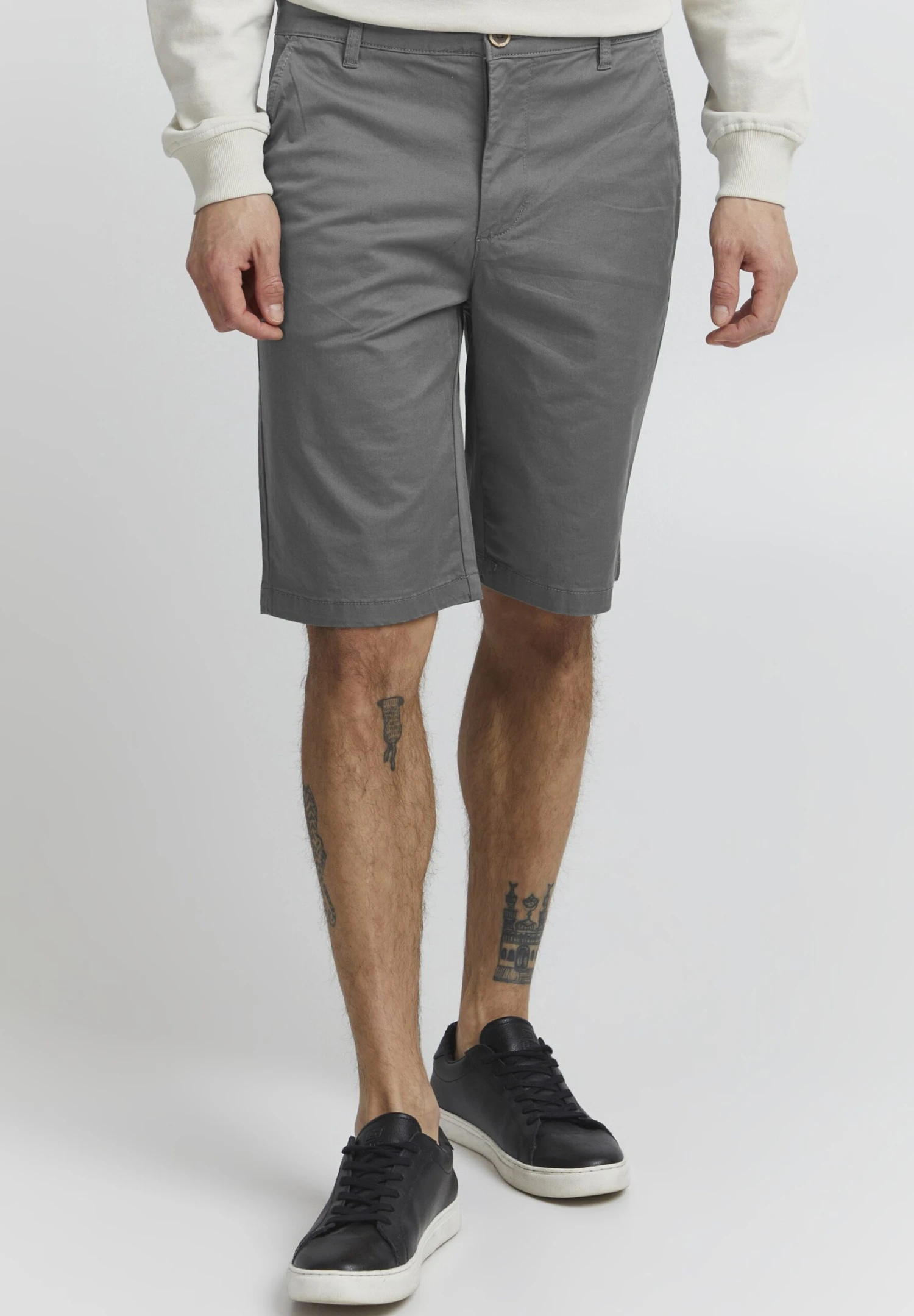 Solid Sdbishop - Shorts - Mid Grey 3 Solid Sdbishop - Shorts - Mid Grey