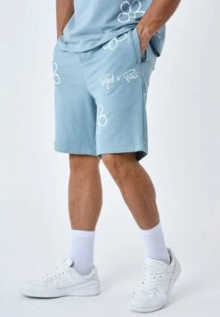 All Over Esquisse Fleurie - Pantalones Deportivos - Bleu/Gris -Solid Ventas 0a84680e39104ea08c12075cba9deea5