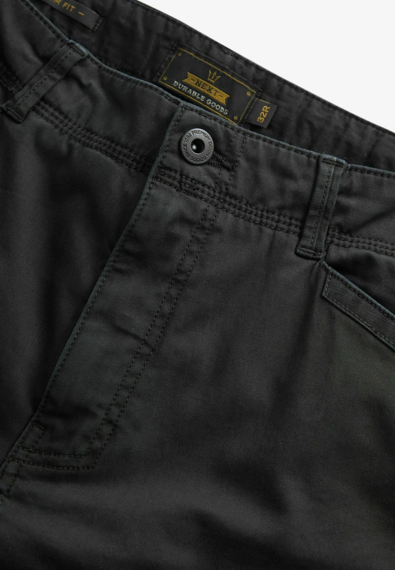 Next Zip Detail Stretch Regular Tapered - Pantalones Cargo - Black 7 Next Zip Detail Stretch Regular Tapered - Pantalones Cargo - Black - Imagen 5