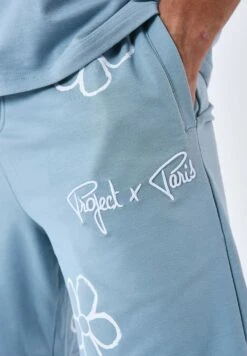 All Over Esquisse Fleurie - Pantalones Deportivos - Bleu/Gris -Solid Ventas 101ac0ad65d746298378d95238f4b07a