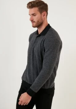 Regular Fit - Polo - Grey -Solid Ventas 1577c0dc3dd4438cb4896b8b30d76f80