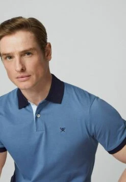 Hackett London Selvedge Placket - Polo - Steel Blue -Solid Ventas 15dcdb9fa9b543b397374ad2f6f0568f