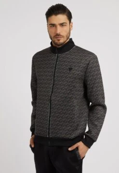 Guess Scuba Allover G Cube Logo - Sudadera Con Cremallera - Braun