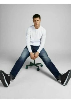 Jack & Jones Jjimike Jjoriginal - Vaqueros Rectos - Blue Denim -Solid Ventas 193c4e545d0c401e80fbc10a2acd9e5a