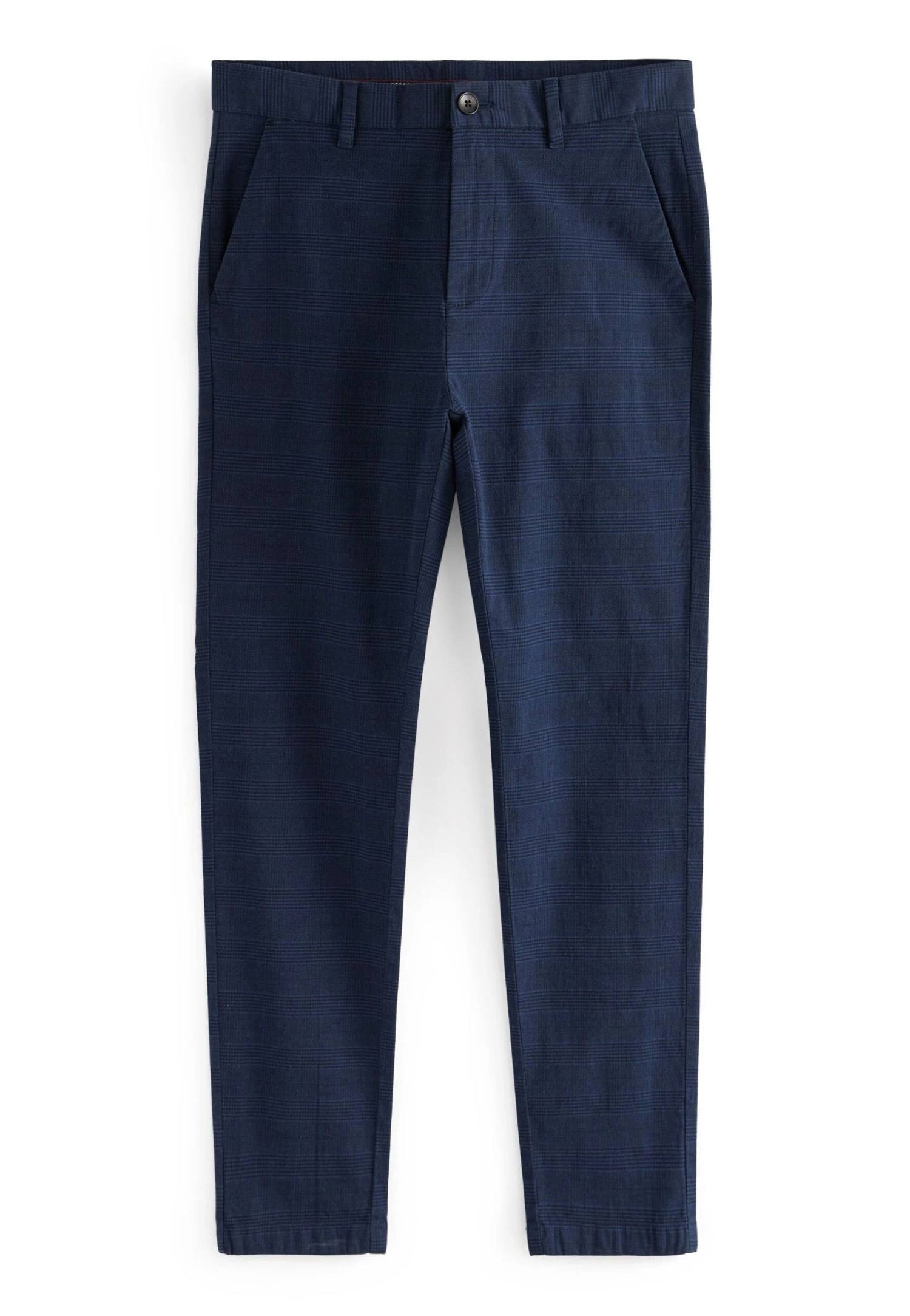 Next Check- Pantalones Chinos - Navy Blue Tonal Check 6 Next Check- Pantalones Chinos - Navy Blue Tonal Check - Imagen 4