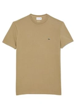 Lacoste Camiseta Básica - Beige -Solid Ventas 1cfac3e0ac8f40ee9fbcb07e77a49334