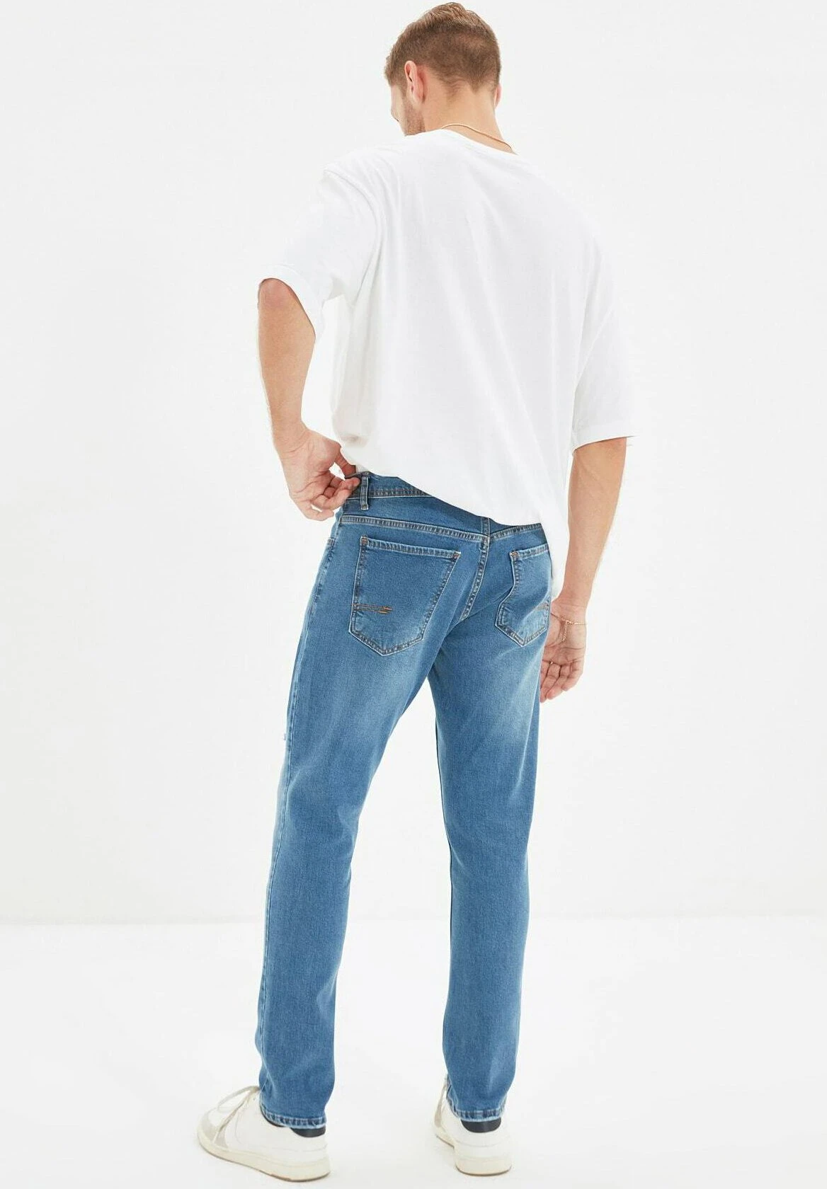 Trendyol Vaqueros Boyfriend - Navy Blue 5 Trendyol Vaqueros Boyfriend - Navy Blue - Imagen 3