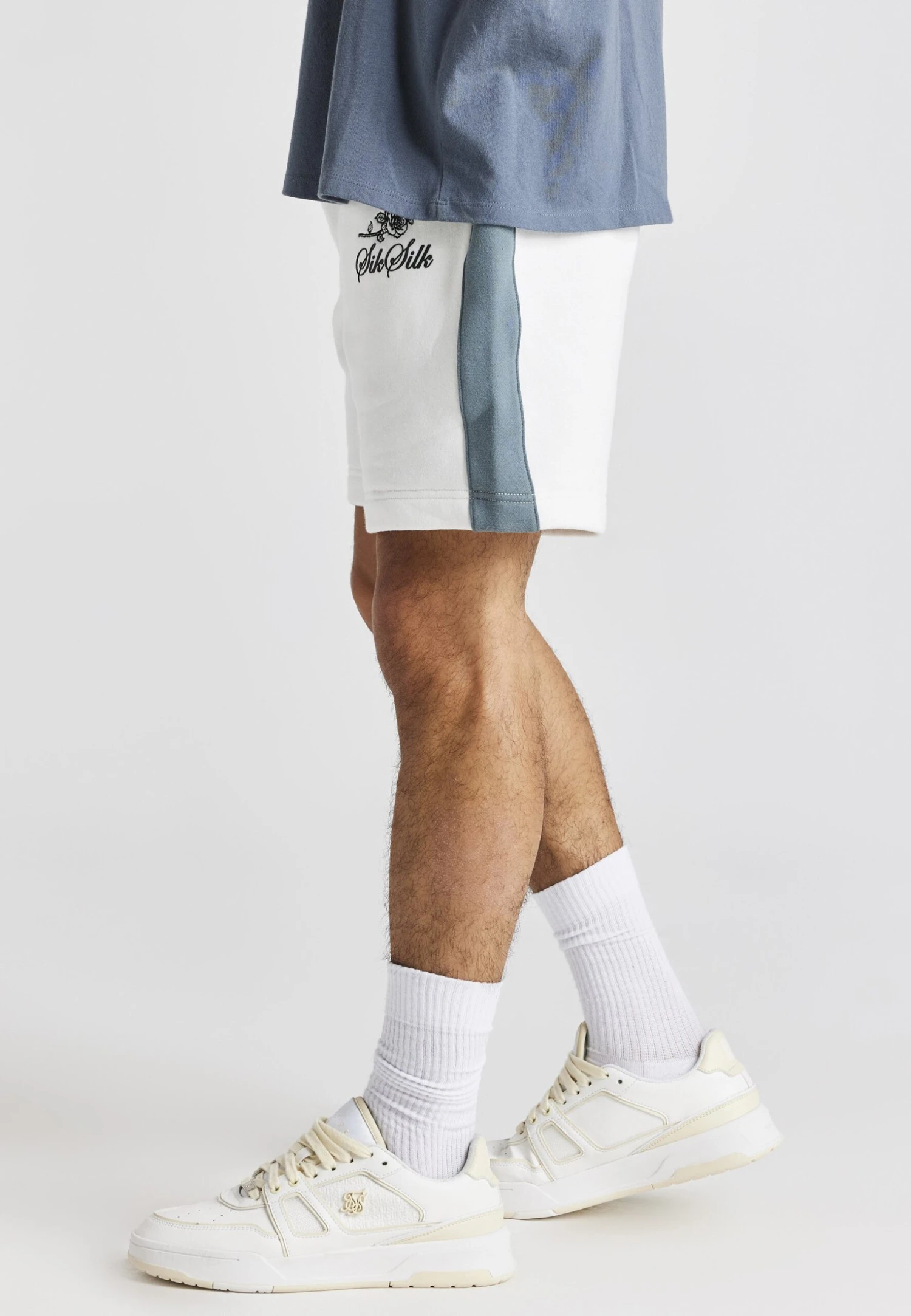 SikSilk Rose- Shorts - White 6 SikSilk Rose- Shorts - White - Imagen 4