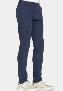 Tinta Unita - Pantalones Cargo - Blu -Solid Ventas 20b95477456d4094aff58847ec5d27ac