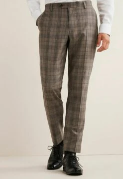 Next Check Standard - Pantalones - Brown