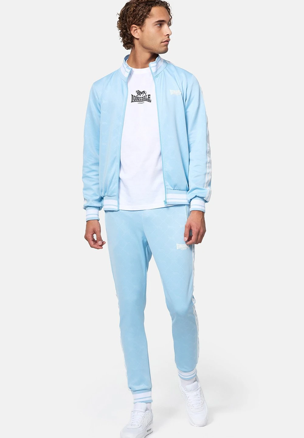 Lonsdale Set - Chándal - Blue White 3 Lonsdale Set - Chándal - Blue White