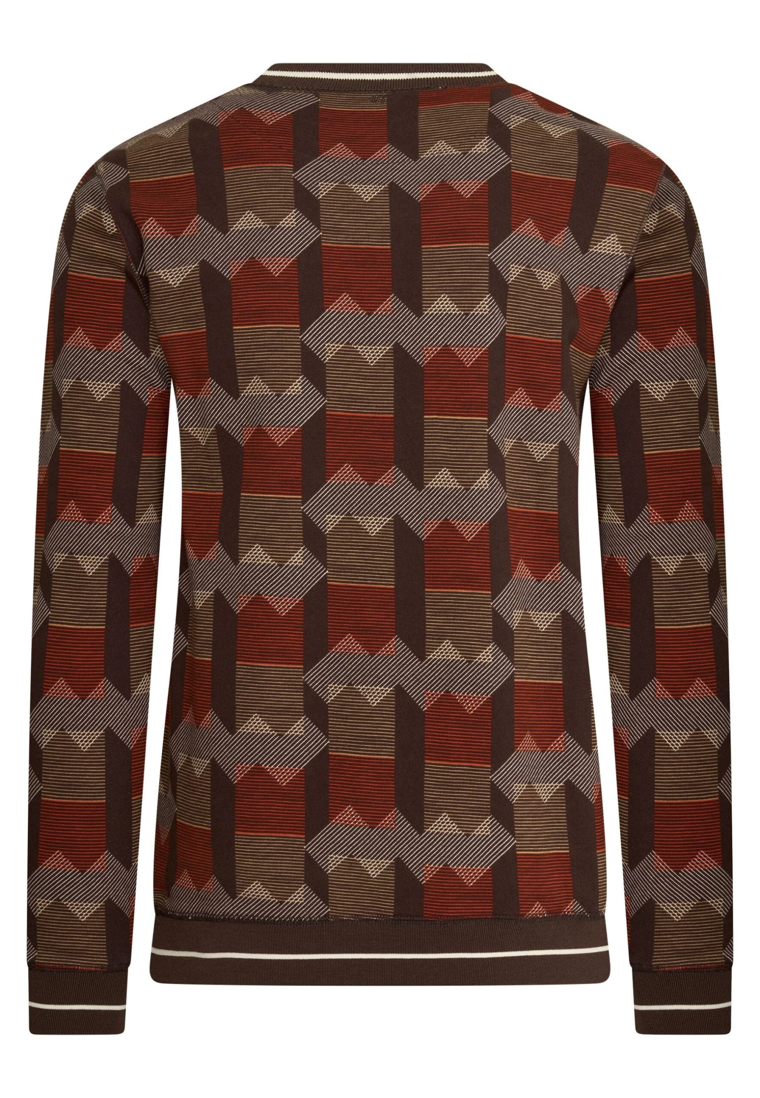 Pray Up Stay Up With Geometric Pattern - Sudadera - Brown 8 Pray Up Stay Up With Geometric Pattern - Sudadera - Brown - Imagen 6