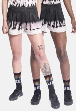 Unisex Tie Dye - Shorts - Black/Pink