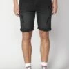 Koroshi Bermuda Cowboy Strecth Regular Fit- Shorts Vaqueros - Denim Black Denim -Solid Ventas 358d97e2726b4b21935ed388625d3b3a