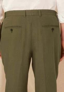 Next Pleated Front Tapered - Pantalones Chinos - Khaki Green 10 Next Pleated Front Tapered - Pantalones Chinos - Khaki Green -Solid Ventas 359db05a312c4628943057467c3b9fc2