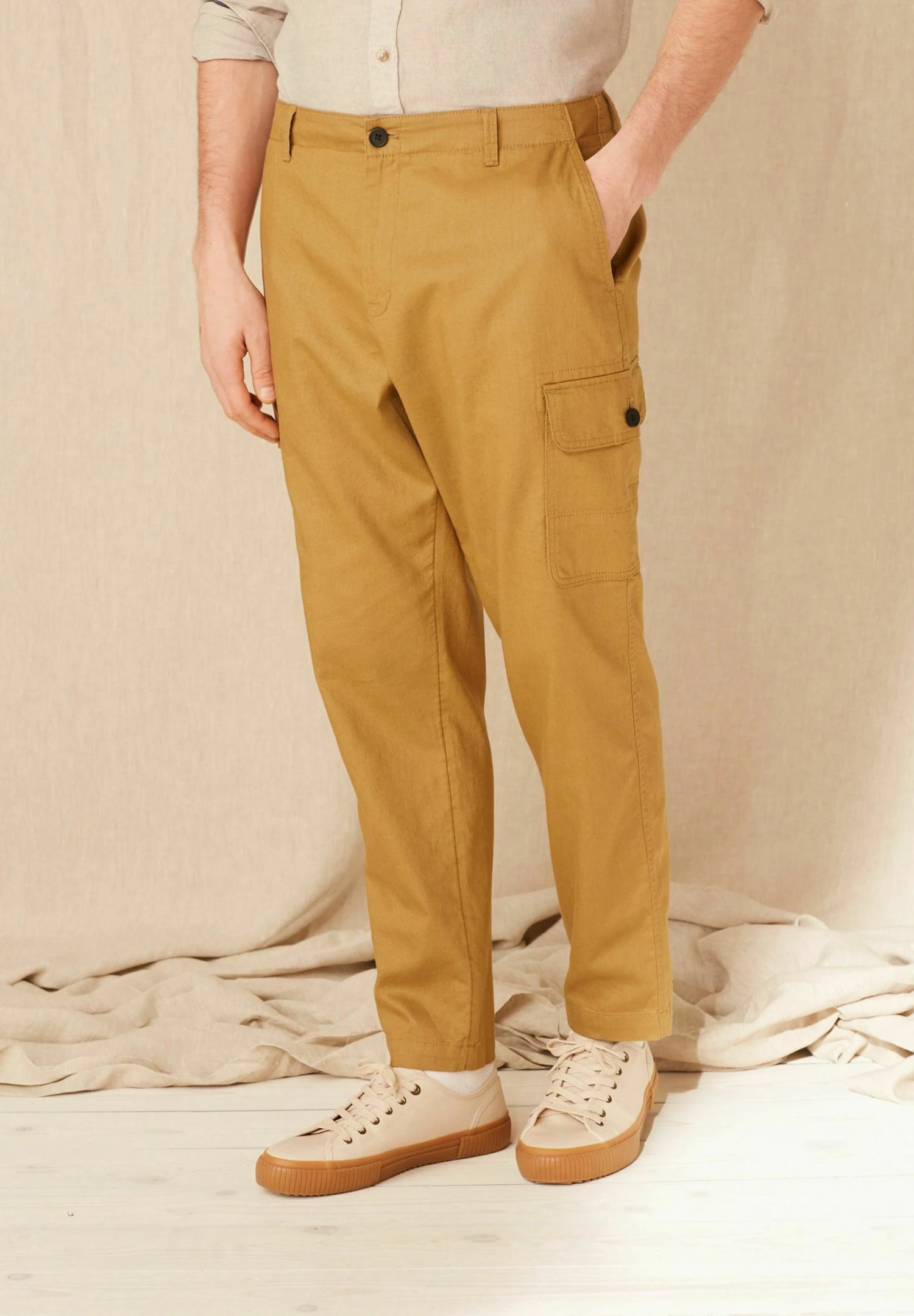 Next Pantalones Cargo - Tan Brown 4 Next Pantalones Cargo - Tan Brown - Imagen 2