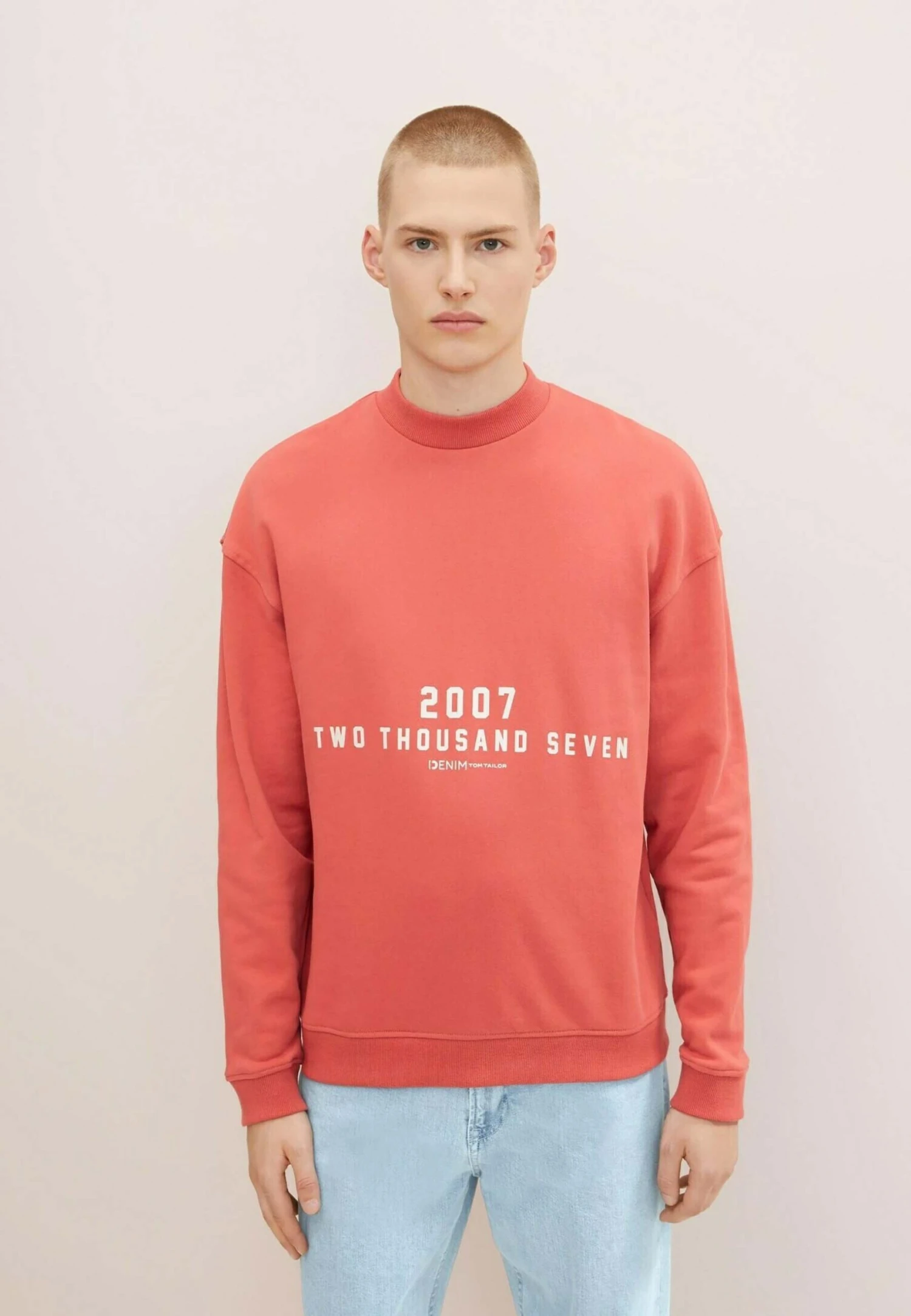 TOM TAILOR Denim Mit Frontprint - Sudadera - Smoky Red 3 TOM TAILOR Denim Mit Frontprint - Sudadera - Smoky Red