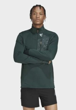 ADIDAS PERFORMANCE Sudadera - Shadow Green Semi Impact Orange