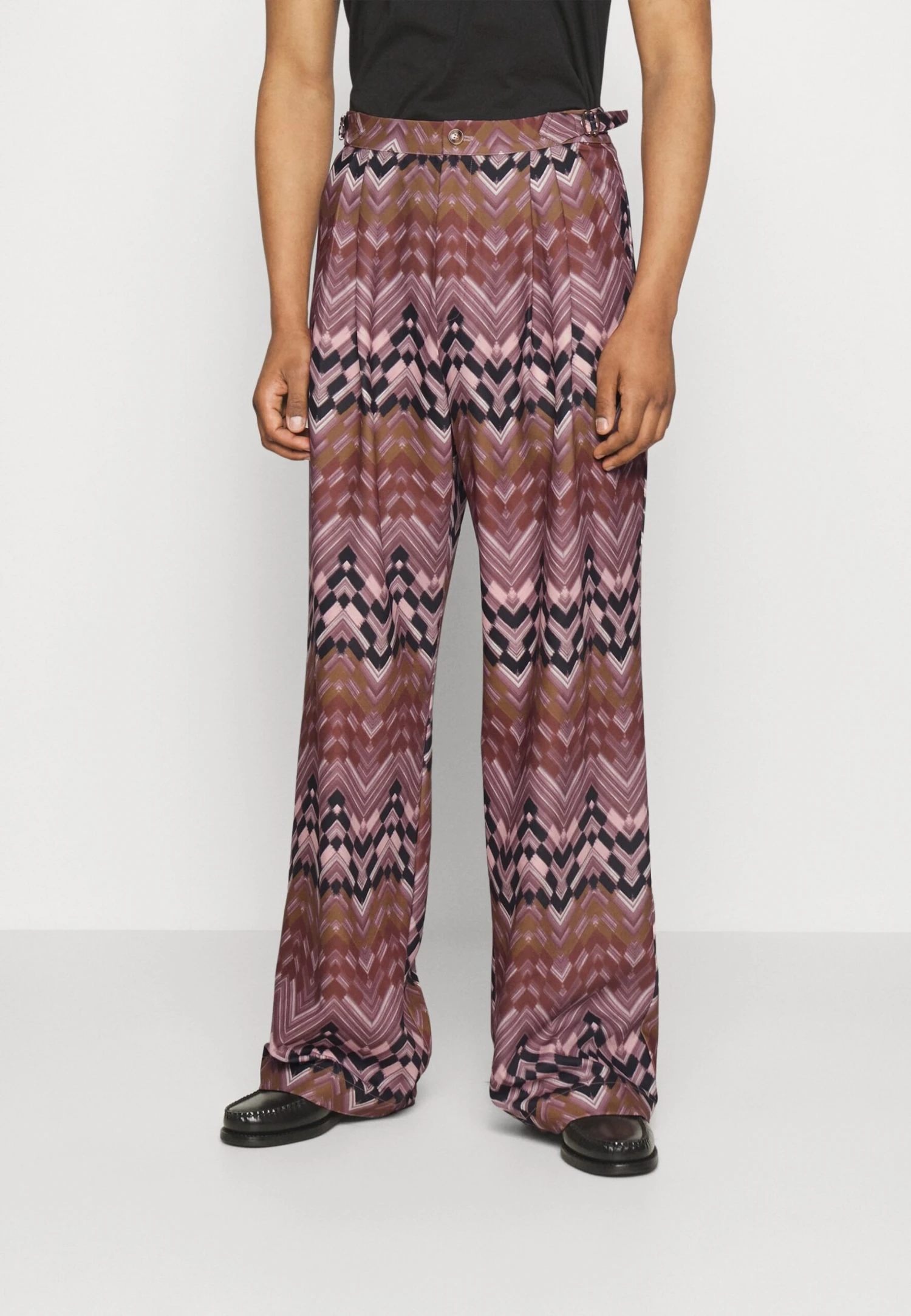 Temi Print Wide Leg Trousers - Pantalones - Pink 3 Temi Print Wide Leg Trousers - Pantalones - Pink