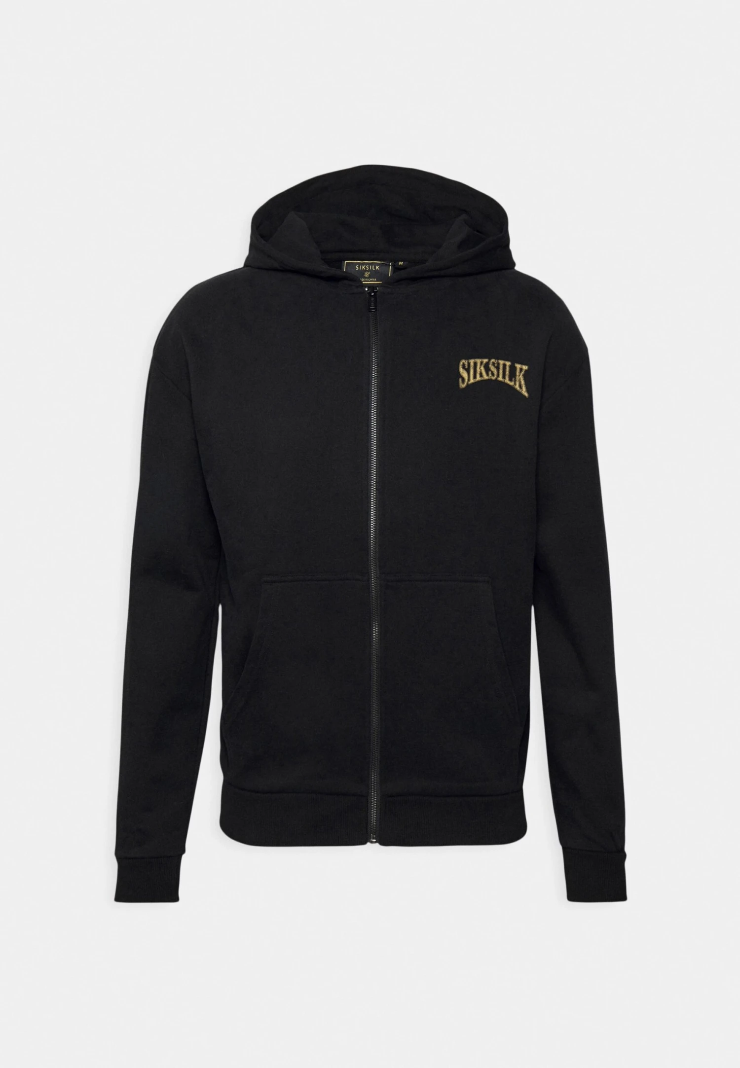 SikSilk Crest Logo Zip Through Hoodie - Sudadera Con Cremallera - Black 6 SikSilk Crest Logo Zip Through Hoodie - Sudadera Con Cremallera - Black - Imagen 4