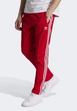 Adidas Originals Beckenbauer Tp - Pantalones Deportivos - Better Scarlet White