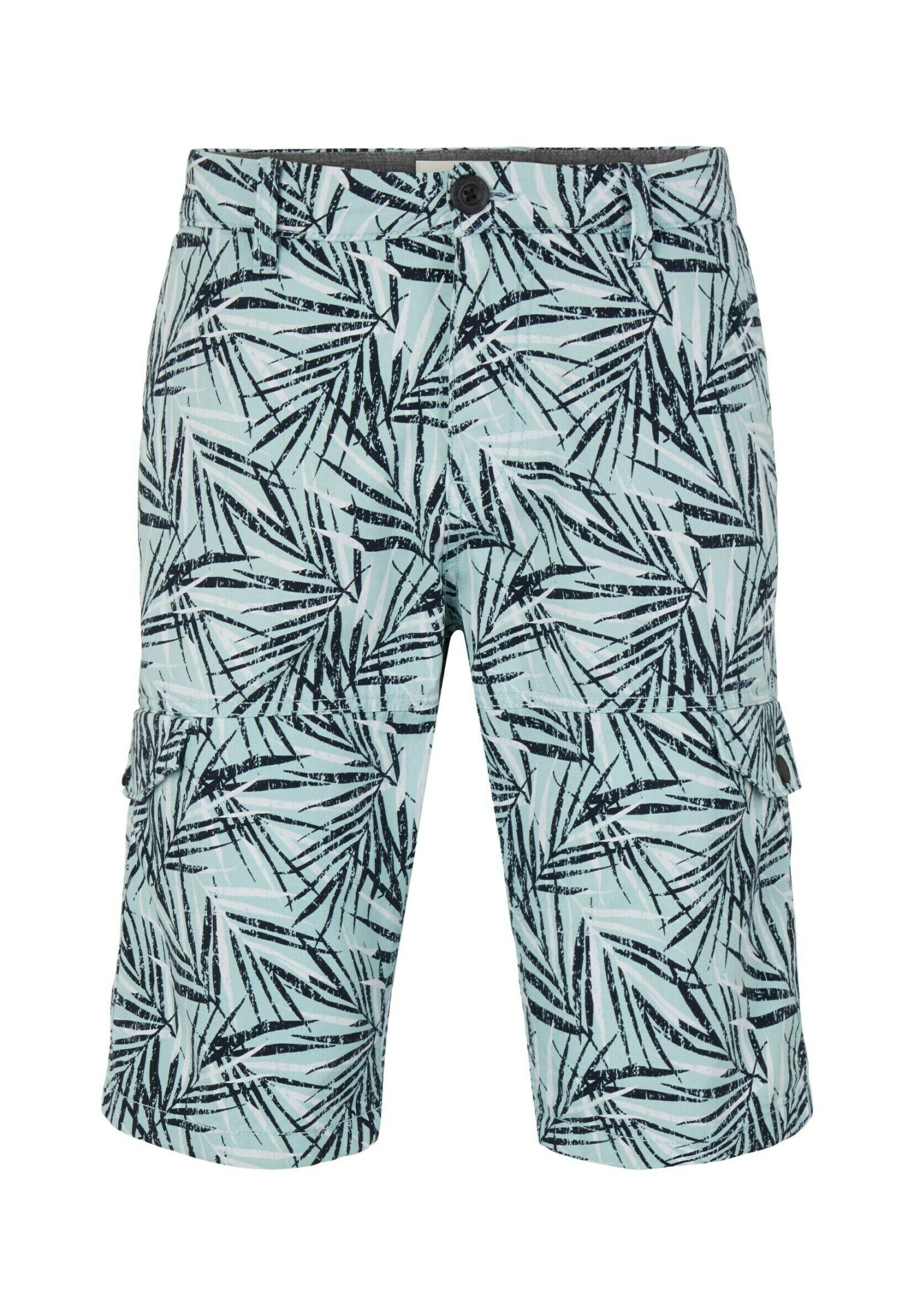 Tom Tailor Gemusterte Cargo - Shorts - Mint Navy Big Leaf Design 8 Tom Tailor Gemusterte Cargo - Shorts - Mint Navy Big Leaf Design - Imagen 6