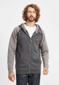 Indicode Jeans Idterence - Sudadera Con Cremallera - Grey Mix