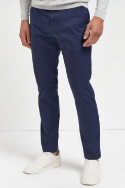 Next Slim Fit - Pantalones Chinos - Dark Blue