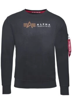 Alpha Industries Label- Sudadera - Grey Black