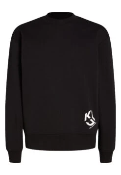 Karl Lagerfeld Jeans Monogram Long Sleeve - Sudadera - Black -Solid Ventas 4a31b10439754f0bbbc3a5b91d289f90