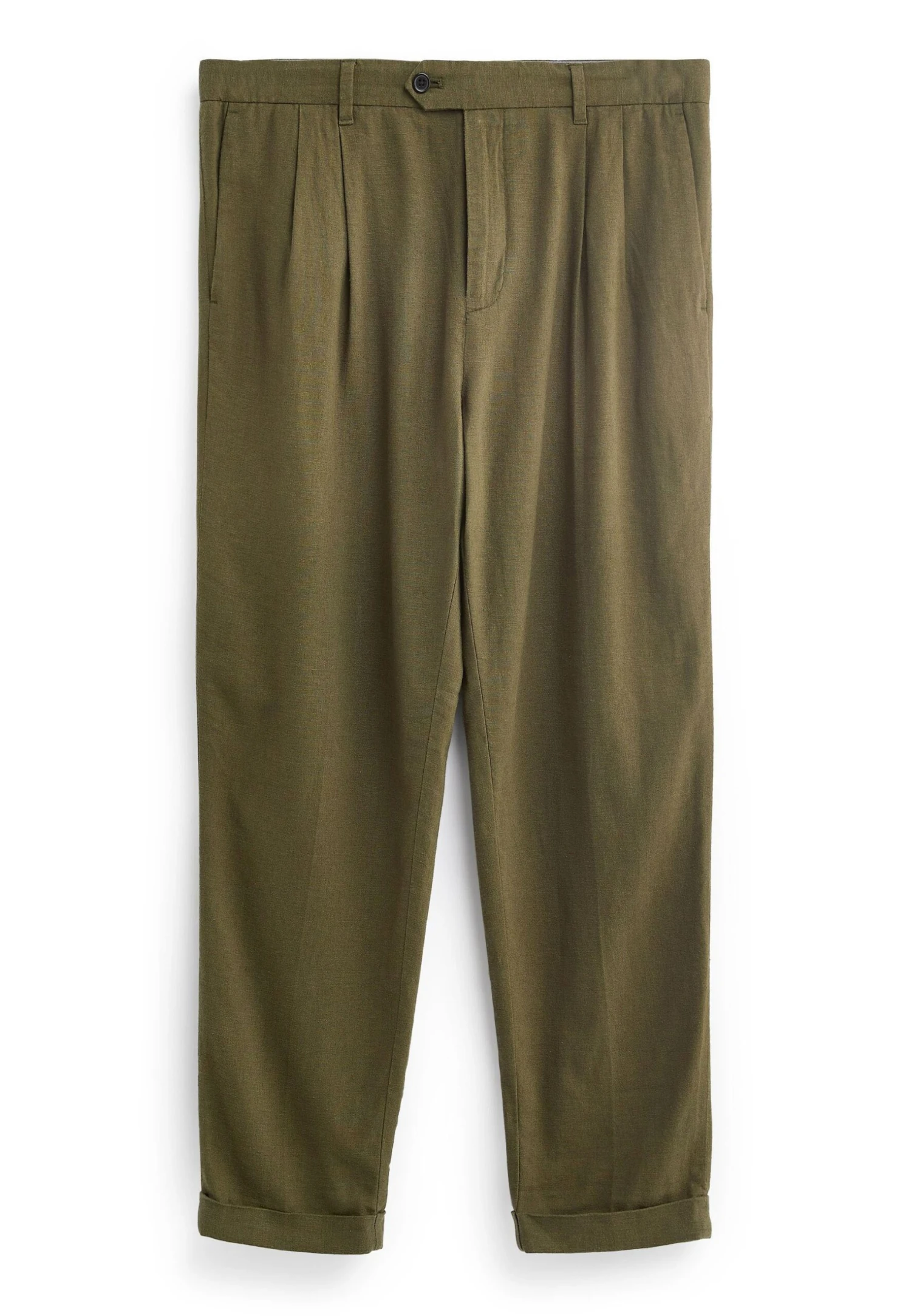 Next Pleated Front Tapered - Pantalones Chinos - Khaki Green 7 Next Pleated Front Tapered - Pantalones Chinos - Khaki Green - Imagen 5