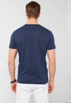 Slim Fit - Camiseta Estampada - Indigo -Solid Ventas 561466adb68641dfaf9a11e670077819