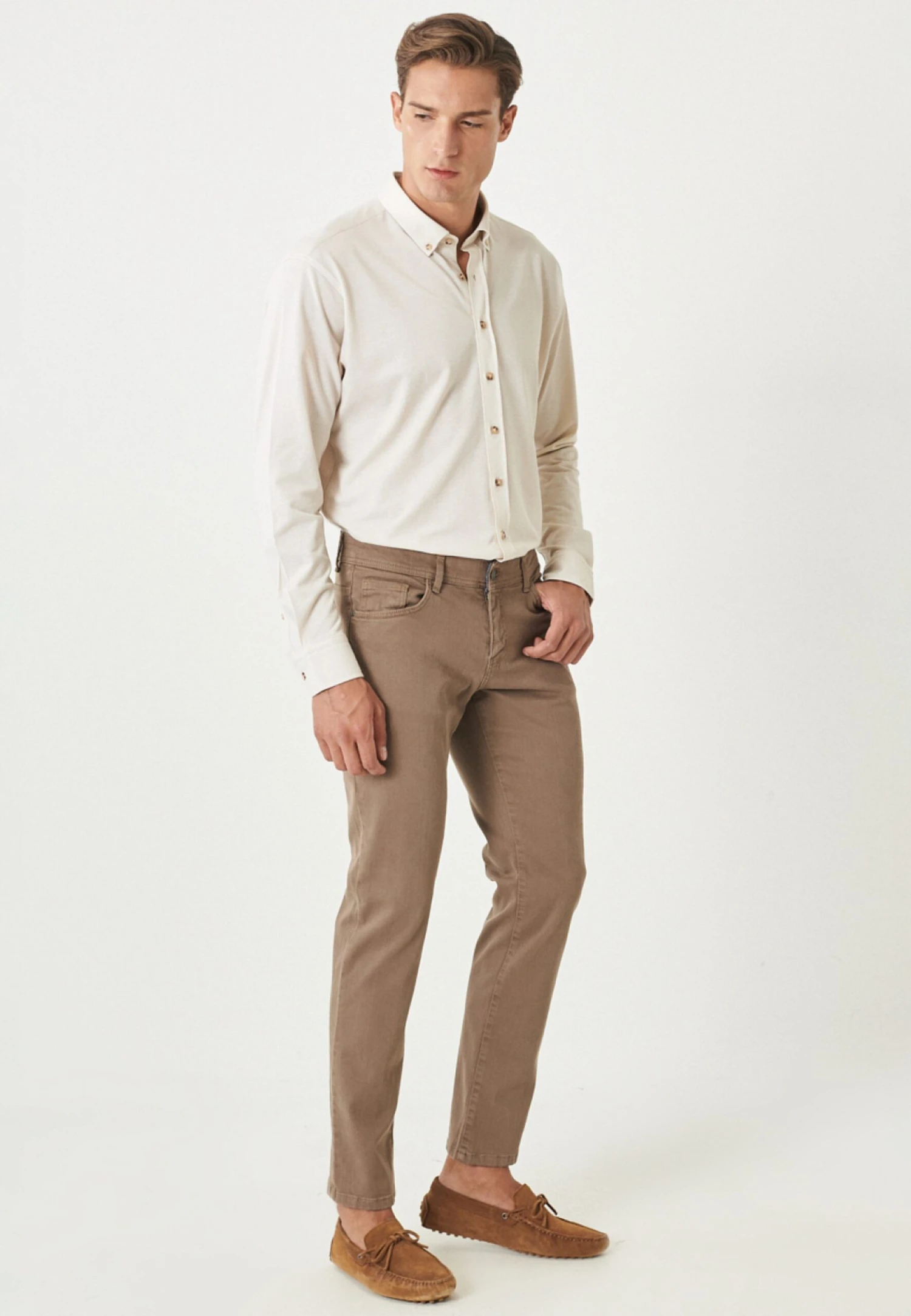 Vaqueros Rectos - Mink 4 Vaqueros Rectos - Mink - Imagen 2