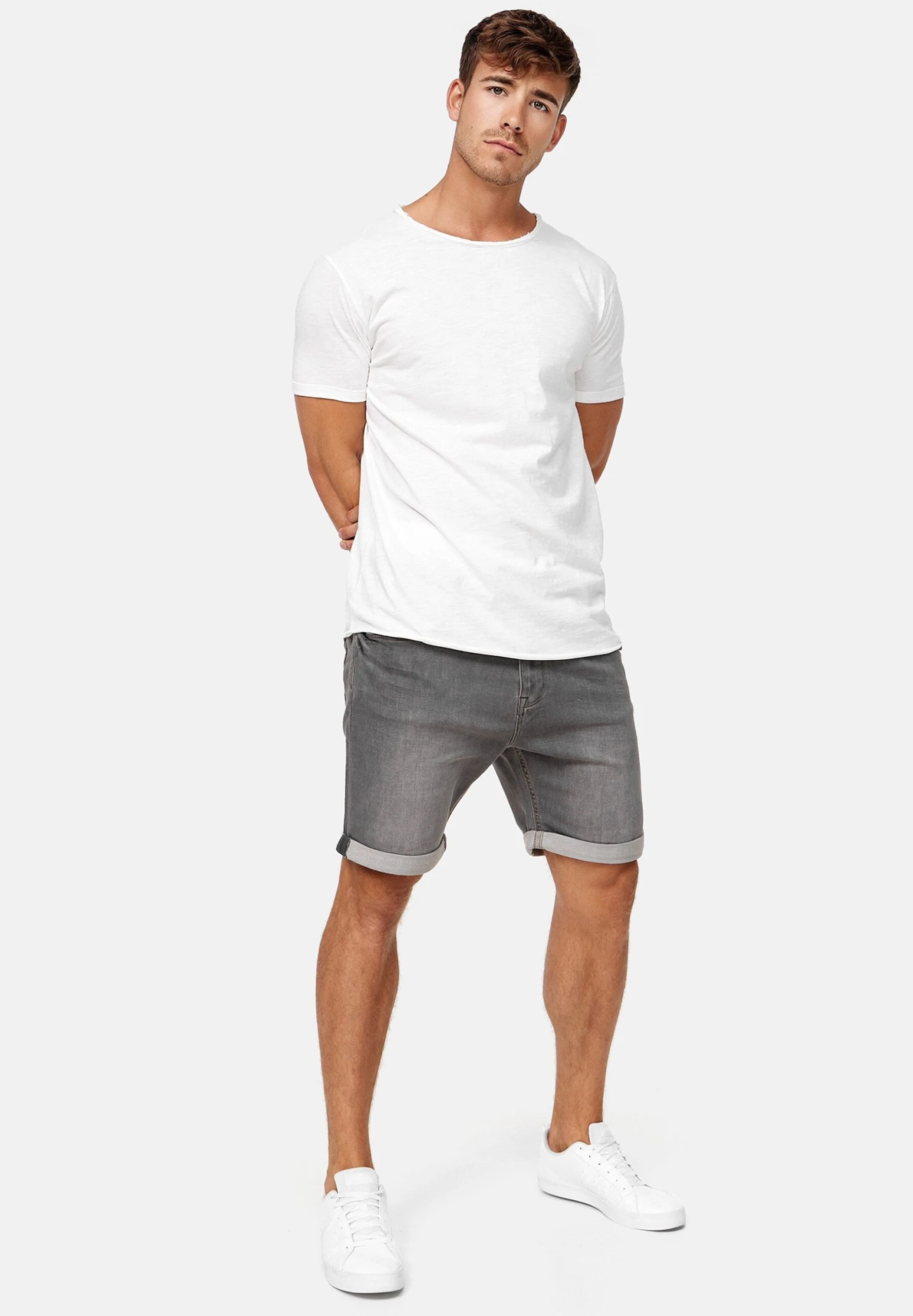 Indicode Jeans Kadin- Shorts Vaqueros - Grey 4 Indicode Jeans Kadin- Shorts Vaqueros - Grey - Imagen 2