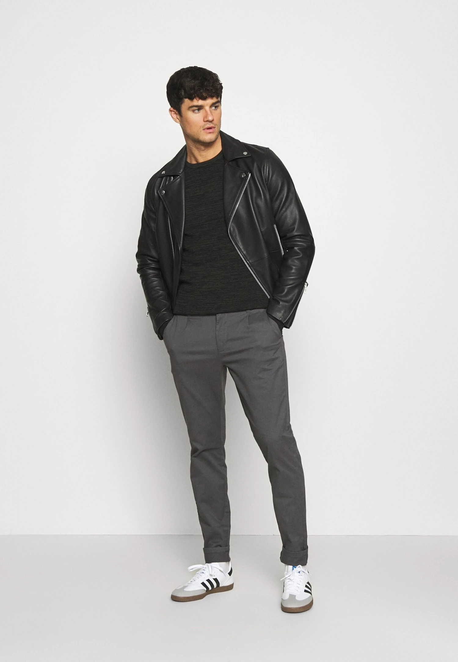 Only & Sons Onscam - Pantalones Chinos - Grey Pinstripe 4 Only & Sons Onscam - Pantalones Chinos - Grey Pinstripe - Imagen 2