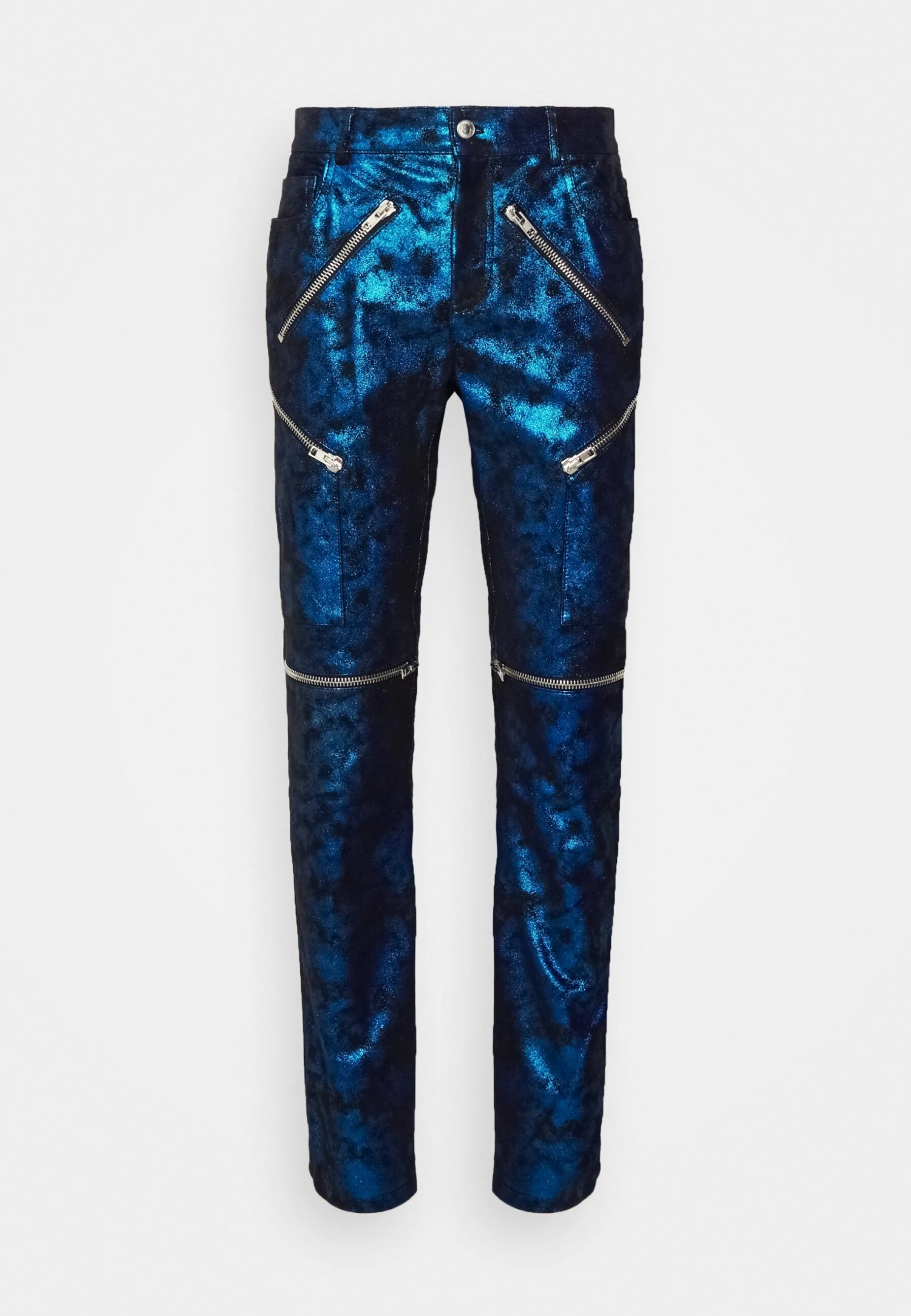 MOSCHINO Trousers - Pantalón De Cuero - Fantasy Blue 8 MOSCHINO Trousers - Pantalón De Cuero - Fantasy Blue - Imagen 6