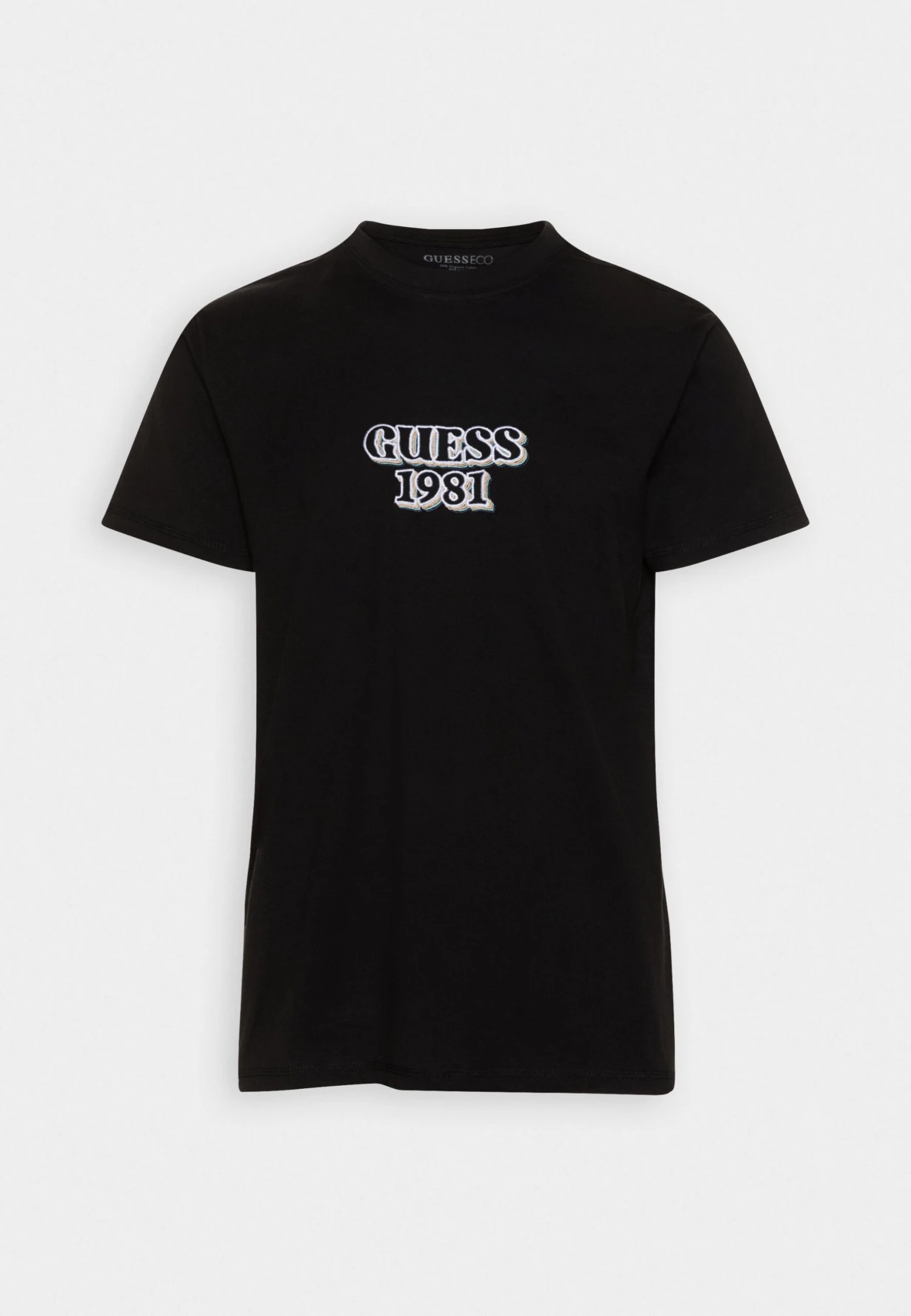 Guess Embro Box Logo Tee - Camiseta Estampada - Jet Black 6 Guess Embro Box Logo Tee - Camiseta Estampada - Jet Black - Imagen 4