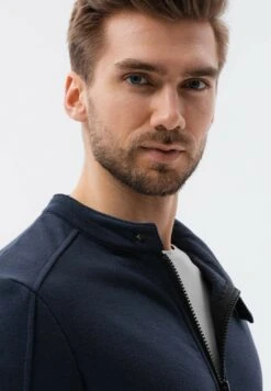 Zippered Without A Hood - Sudadera Con Cremallera - Navy -Solid Ventas 5fcbb73a6c634d7b95b9bbdc96a66728