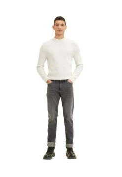 Tom Tailor Josh - Vaqueros Rectos - Used Mid Stone Grey Denim -Solid Ventas 676f67bc297140bd9d5dab2c1e7bf432