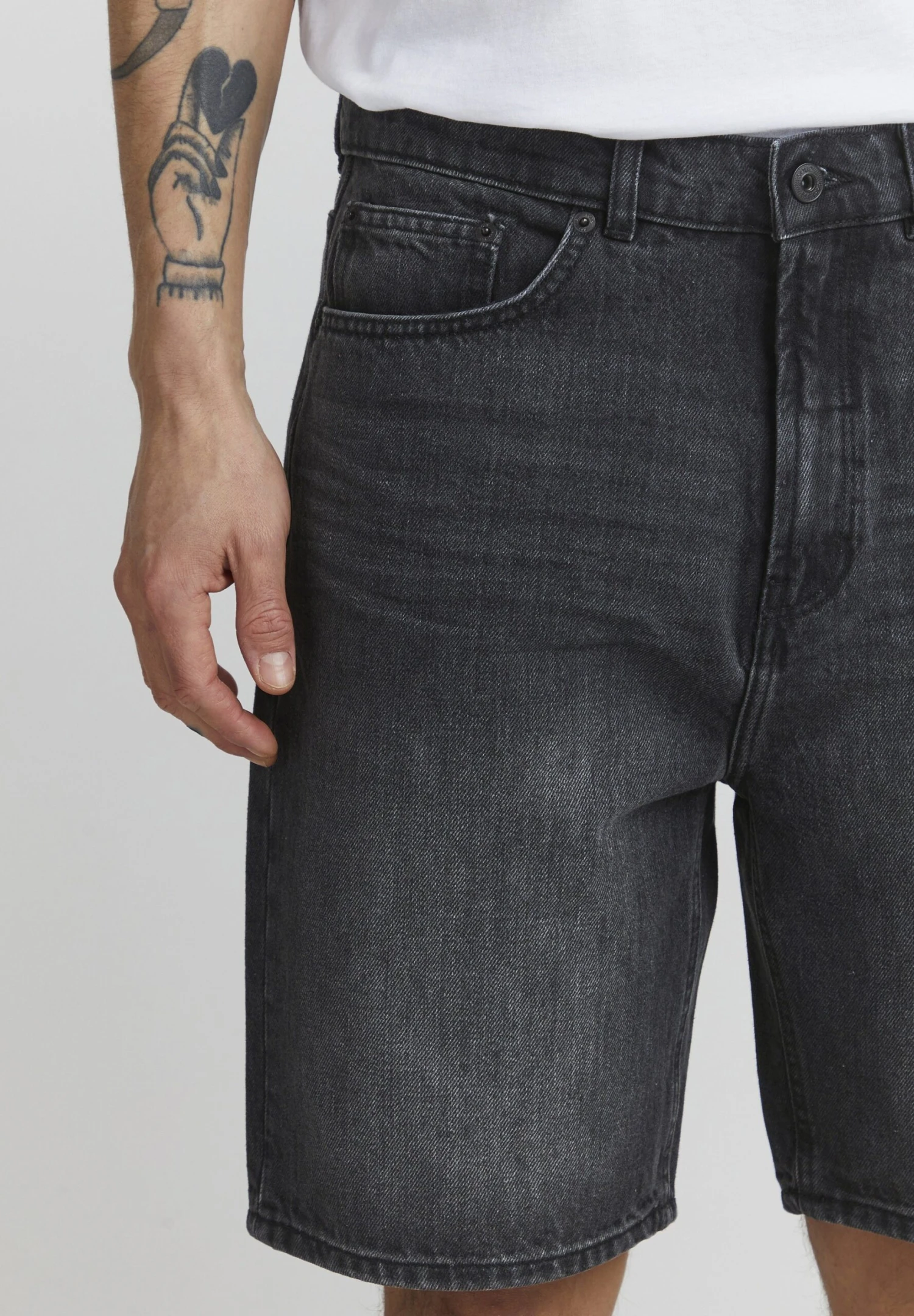 Solid Sdbrayson - Shorts Vaqueros - Black Vintage Denim 5 Solid Sdbrayson - Shorts Vaqueros - Black Vintage Denim - Imagen 4