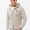 Om-Sszp-Hoodie - Sudadera Con Cremallera - Cream -Solid Ventas 6d70229871c34694af72f6015167bb96
