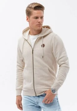 Om-Sszp-Hoodie - Sudadera Con Cremallera - Cream