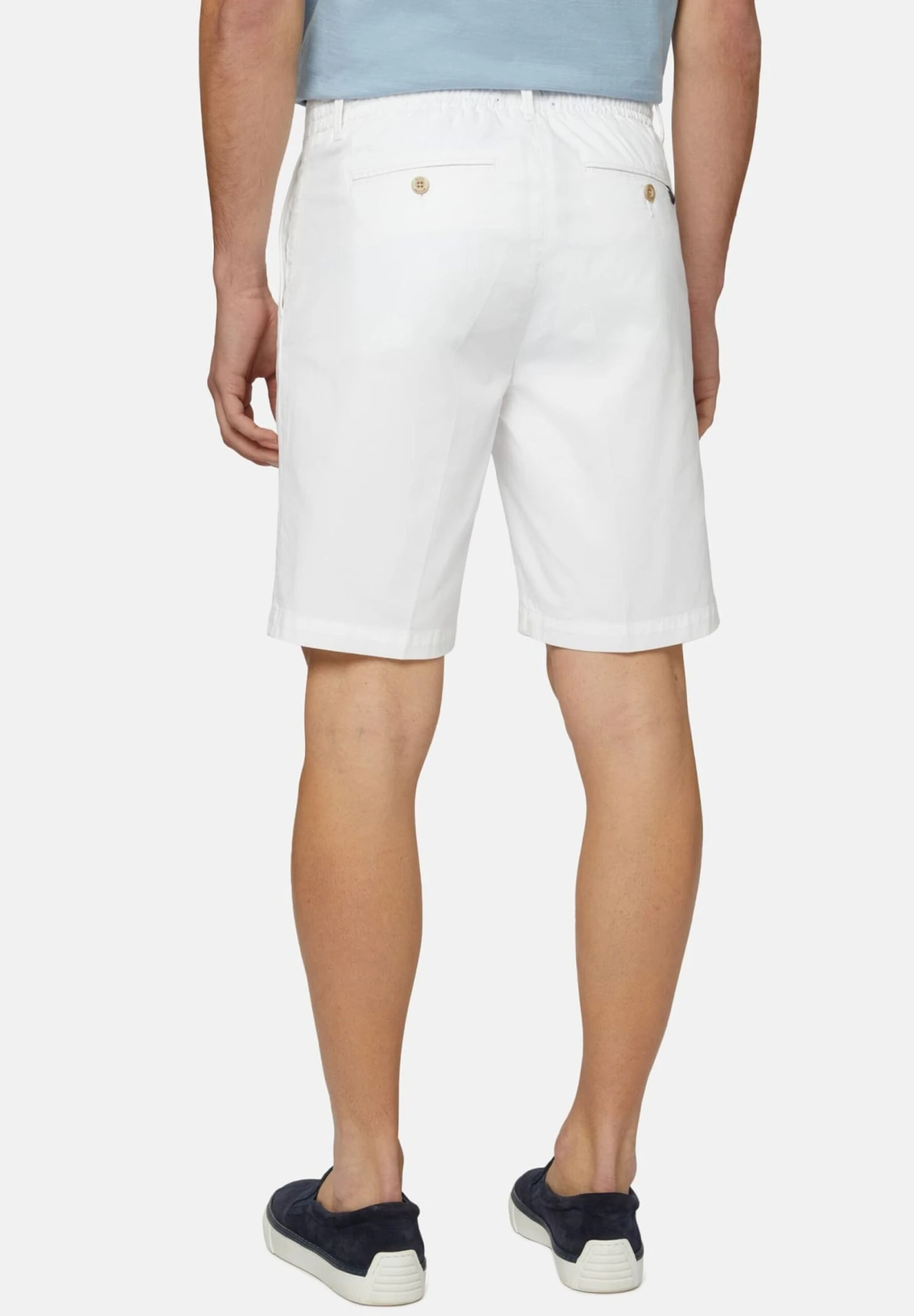 Stretch Summer Bermuda- Shorts - White 7 Stretch Summer Bermuda- Shorts - White - Imagen 5