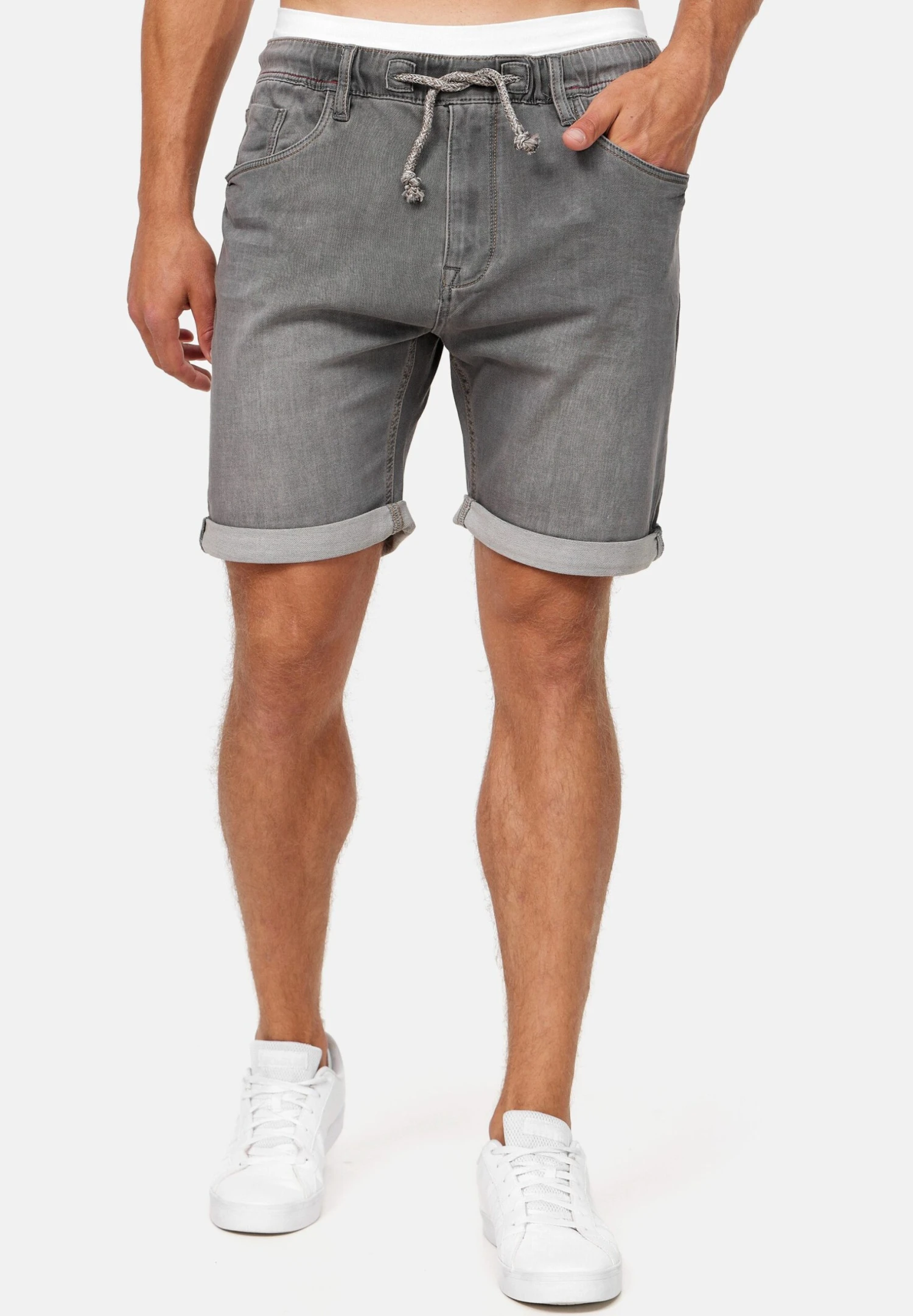 Indicode Jeans Kadin- Shorts Vaqueros - Grey 3 Indicode Jeans Kadin- Shorts Vaqueros - Grey