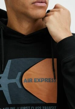 Indicode Jeans Idforzo - Jersey Con Capucha - Black -Solid Ventas 74eba20f0b814f1c9b0ce445d600f491