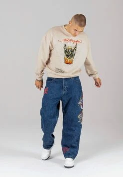 Ed Hardy Flaming Devil - Sudadera - Ecru -Solid Ventas 78bc27775b7f4d789fa60161a2960ab9