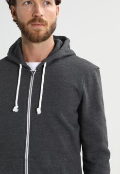 Pier One Sudadera Con Cremallera - Black Melange -Solid Ventas 7bfd95dd1dd7495ba4fa1abbb6fb734c